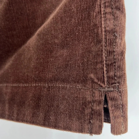 Lilly Pulitzer Brown Stretch Corduroy A-Line Skirt Size 14 Zip/Hook Closure - Picture 7 of 11